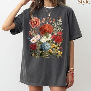 Boho Wildflowers Cottagecore Shirt, Wild flowers Shirt, Gift For Women, Wildflowers Comfort Colors® Shirt, Plant Shirts, Floral Shirt