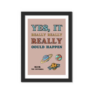 Blur - The Universal Lyrics Print: Britpop Wall Art (Digital Download)
