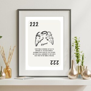 Angel Number 222 Print: Alignment Art (Digital Download)