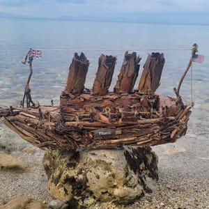 modello di nave Titanic d'epoca, barche di legno fatte a mano personalizzate, regali speciali, nave Titanic da collezione,
