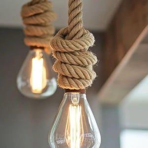 rope pendant lighting, 1 pcs new desing hemp rope ceiling lamp, decorative baho rope lamp, customizable size