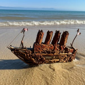 Vintage Titanic Schiff Modell, benutzerdefinierte handgefertigte Holzboote, besondere Geschenke, Sammler Titanic Schiff,