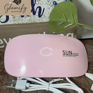 Mini UV LED Nail  Resin Curing Lamp - 6W Portable Dual Light Source for Gel Polish & UV Resin