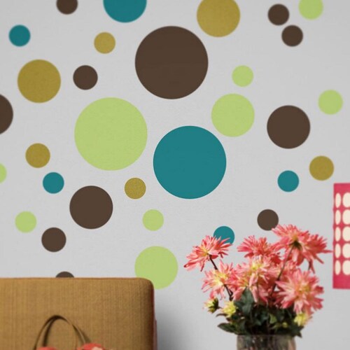Polka Dot Wall Decal Set Polka Dot Sticker Art Nursery | Etsy
