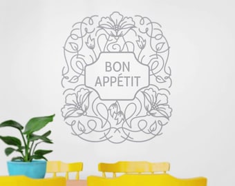 Personalized Floral Wall Decal Design: Family Name Wall Sticker