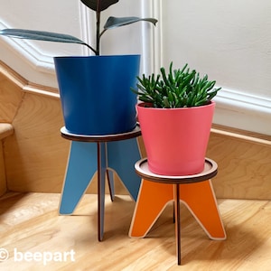 Houten standaard voor kamerplanten, houten plantenhouder voor kamerplanten, stootbord, cadeau voor plantenliefhebber cadeau