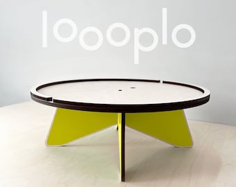 Custom Color Indoor  Plant Stand: Maple Scandinavian Design Style