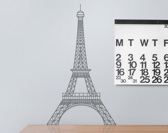 Eiffel Tower Vinyl Wall Decal: Paris France Wall Art Design