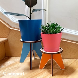 Blumenständer Blumenständer Zimmerpflanzenhalter individuelle Farbe Holzständer für Zimmerpflanzen modernes Design bunter Blumenständer Blumenständer