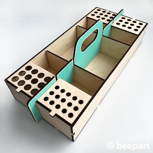 Wooden craft caddy deals