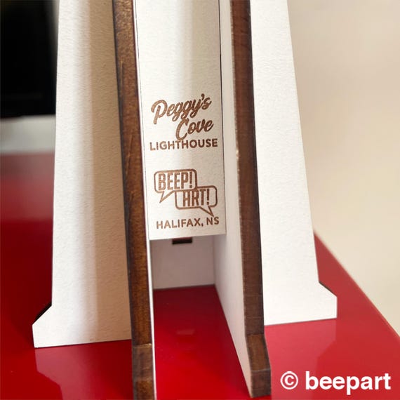 DIY Peggy's Cove Lighthouse Miniature: Wood Lighthouse Model Kit