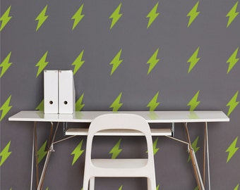 Lightning bolt wall decal set pattern wall stickers