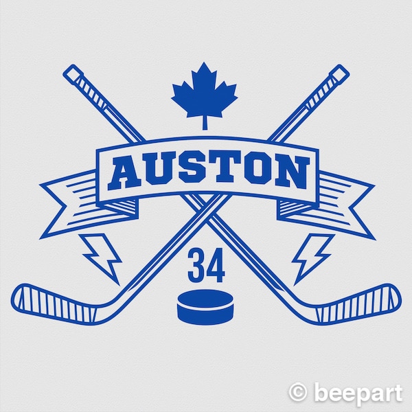 Hockey Wall Decal Etsy Canada
