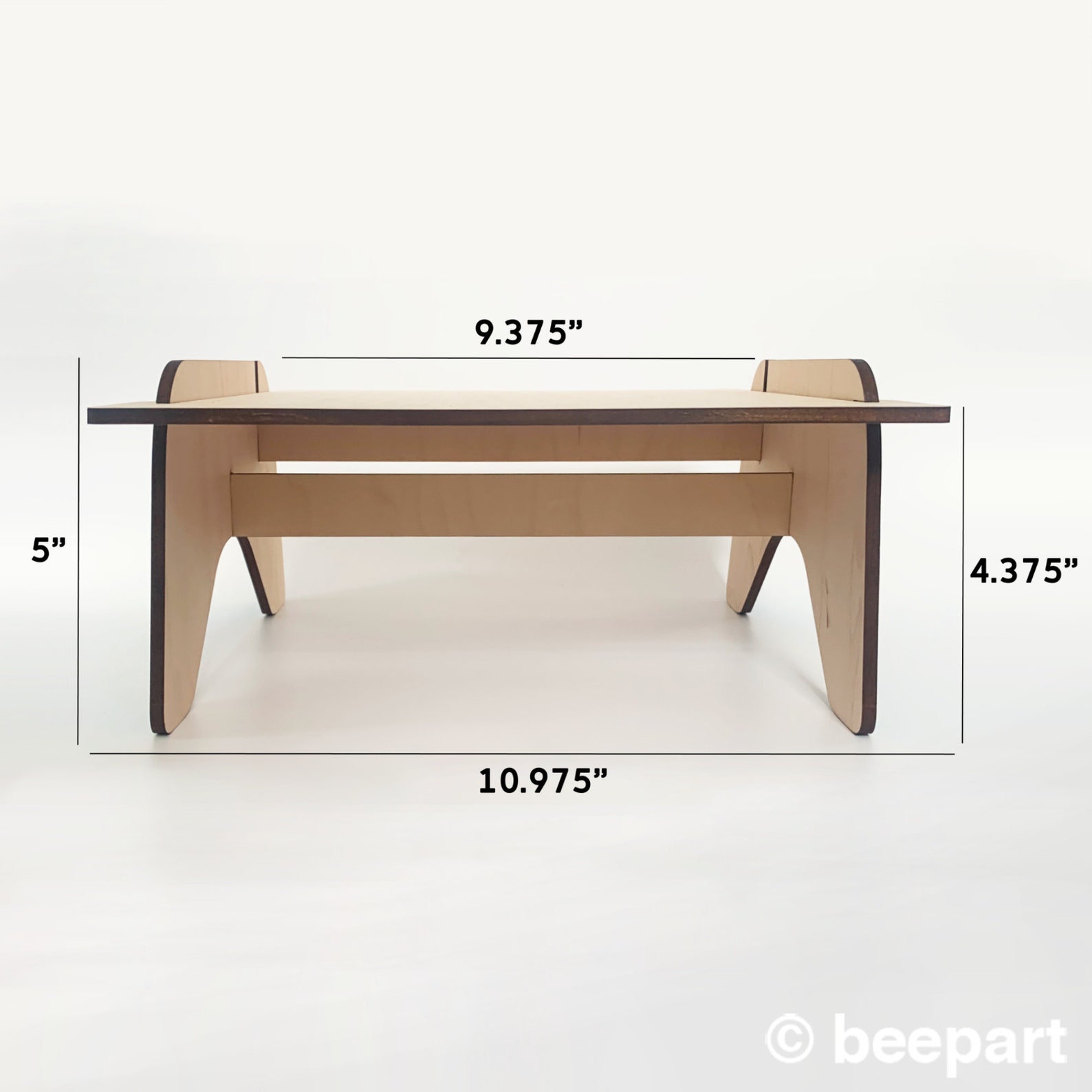 Wood Monitor Stand: Wooden Riser for Computer Monitor MINTO - Etsy