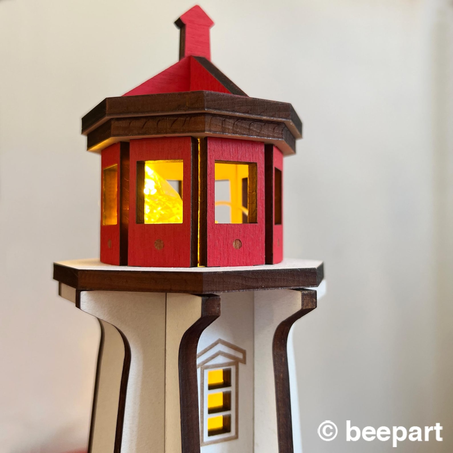 DIY Peggy's Cove Lighthouse Miniature: Wood Lighthouse Model Kit Nova ...