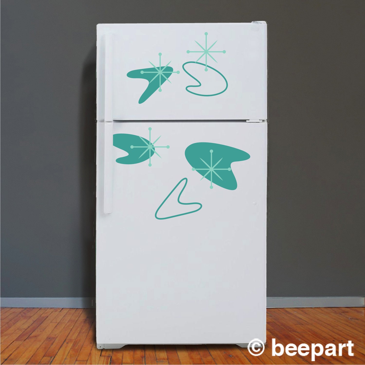 Mid Century Boomerang Refrigerator Stickers Mini-fridge Stickers, Retro  Boomerang, 50s Fridge Decals, Vintage Boomerang 