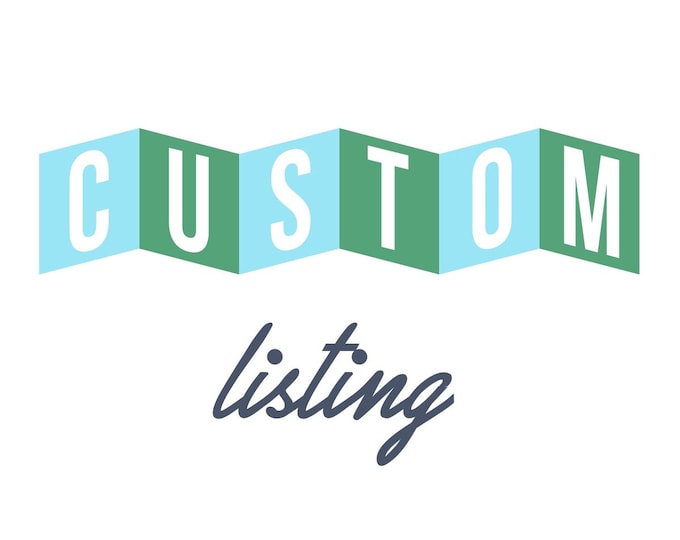 Custom listing for A.Olley