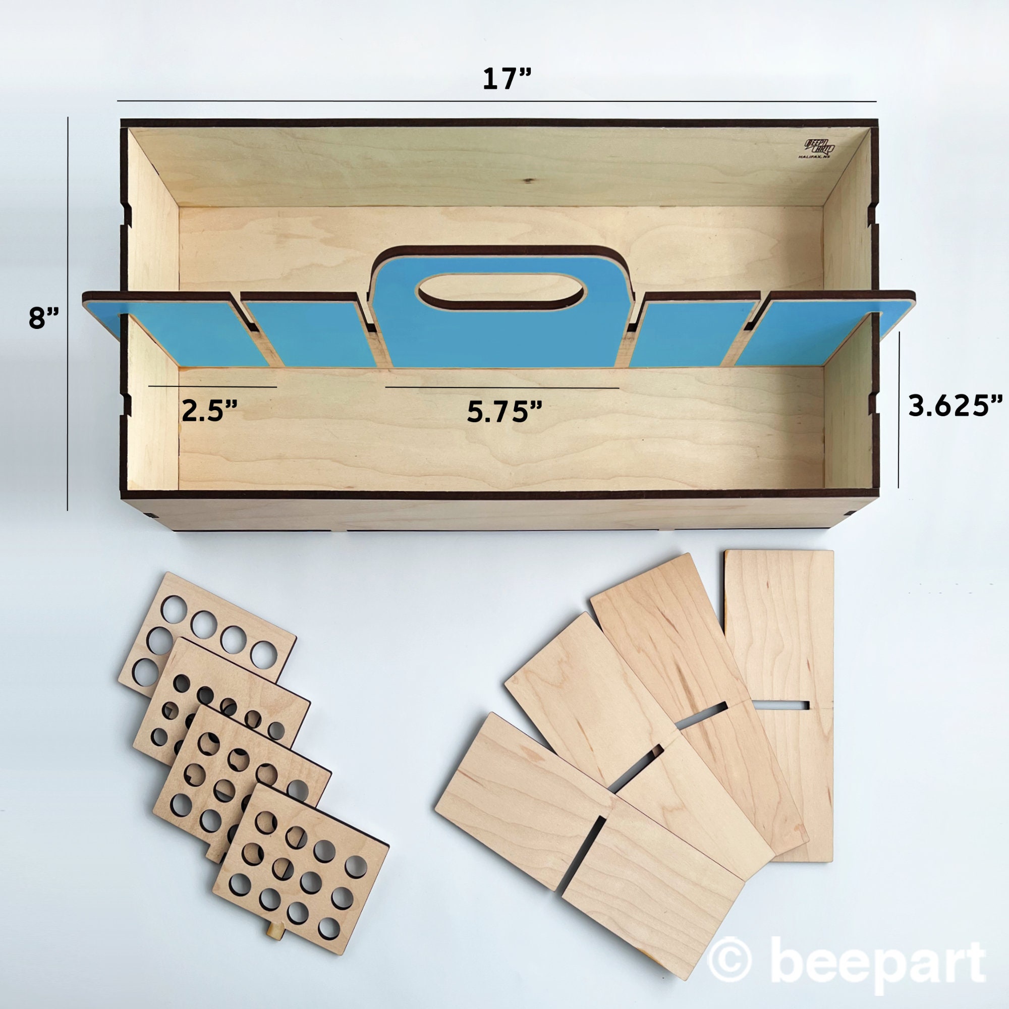 KRAFTBUCKIT Art Supplies Organizer, Craft Caddy, Desk Organizer, Wood Tool  Box, Wooden Art Container, Craft Organizer, Tool Kit 