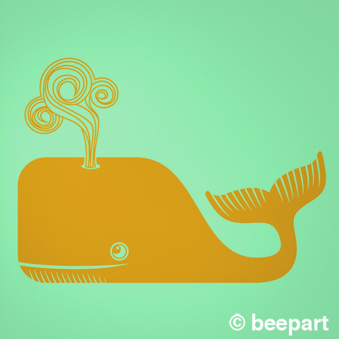 Whale wall decal large whale sticker nautical wall art sea Etsy