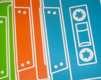 80s Retro Cassette Tape Vinyl Stickers