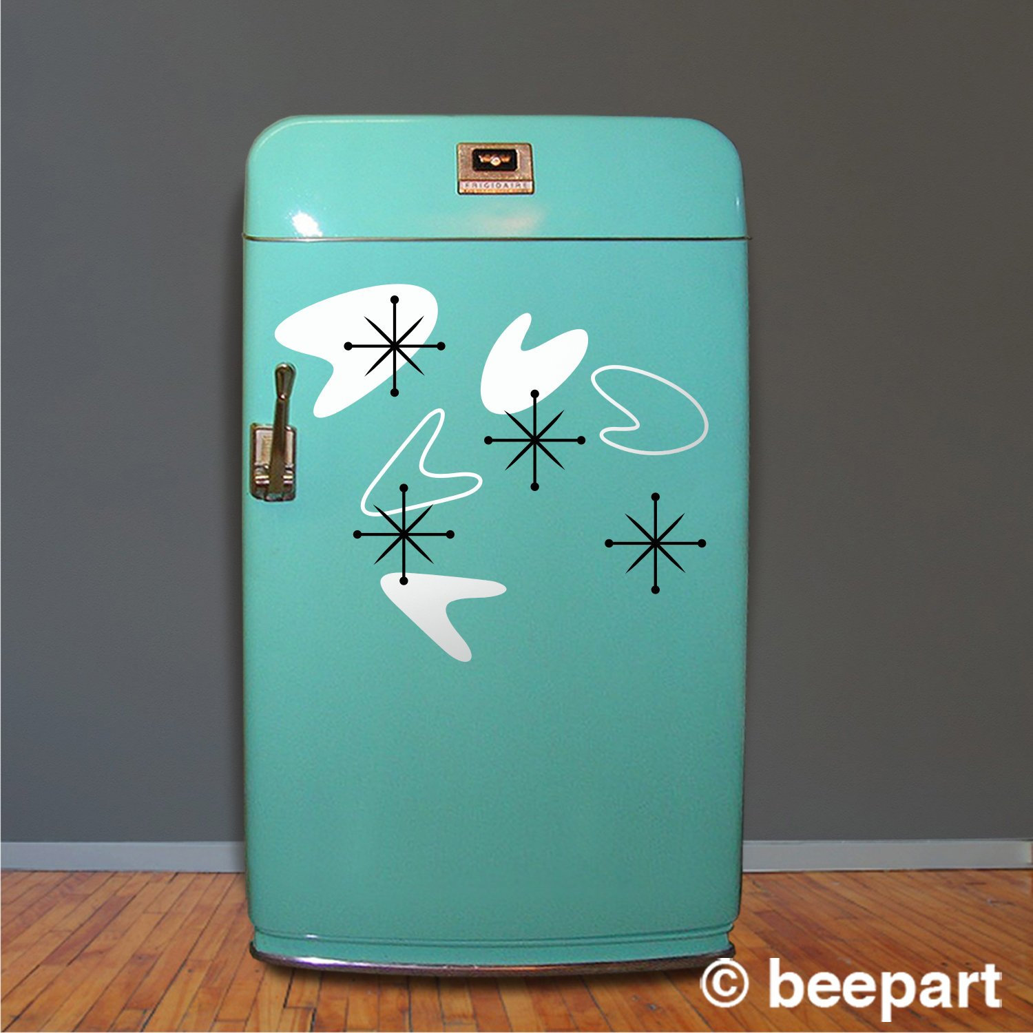 Mid Century Boomerang Refrigerator Stickers Mini-fridge Stickers, Retro  Boomerang, 50s Fridge Decals, Vintage Boomerang 