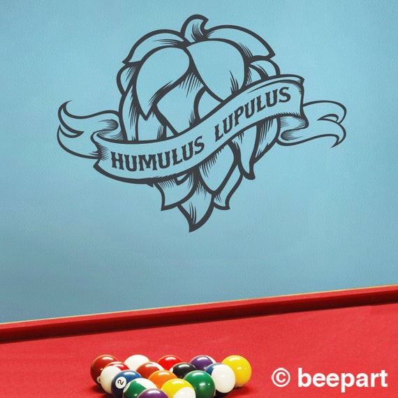 Craft Beer Wall Decal Bar Wall Decor Beer Fridge Decal Etsy