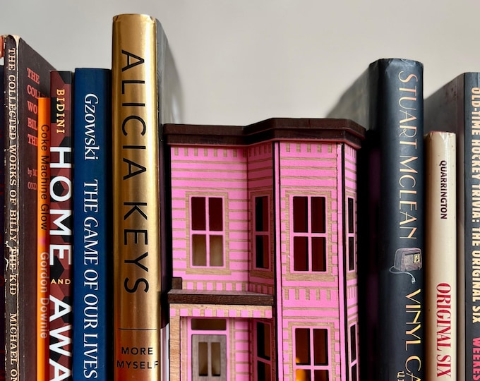 Victorian bookshelf house, East Coast victorian miniature for bookshelf, Christmas village miniature house Victorian style