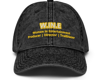 Frauen in der Unterhaltung Baseballkappe bestickt im Vintage Film Stil