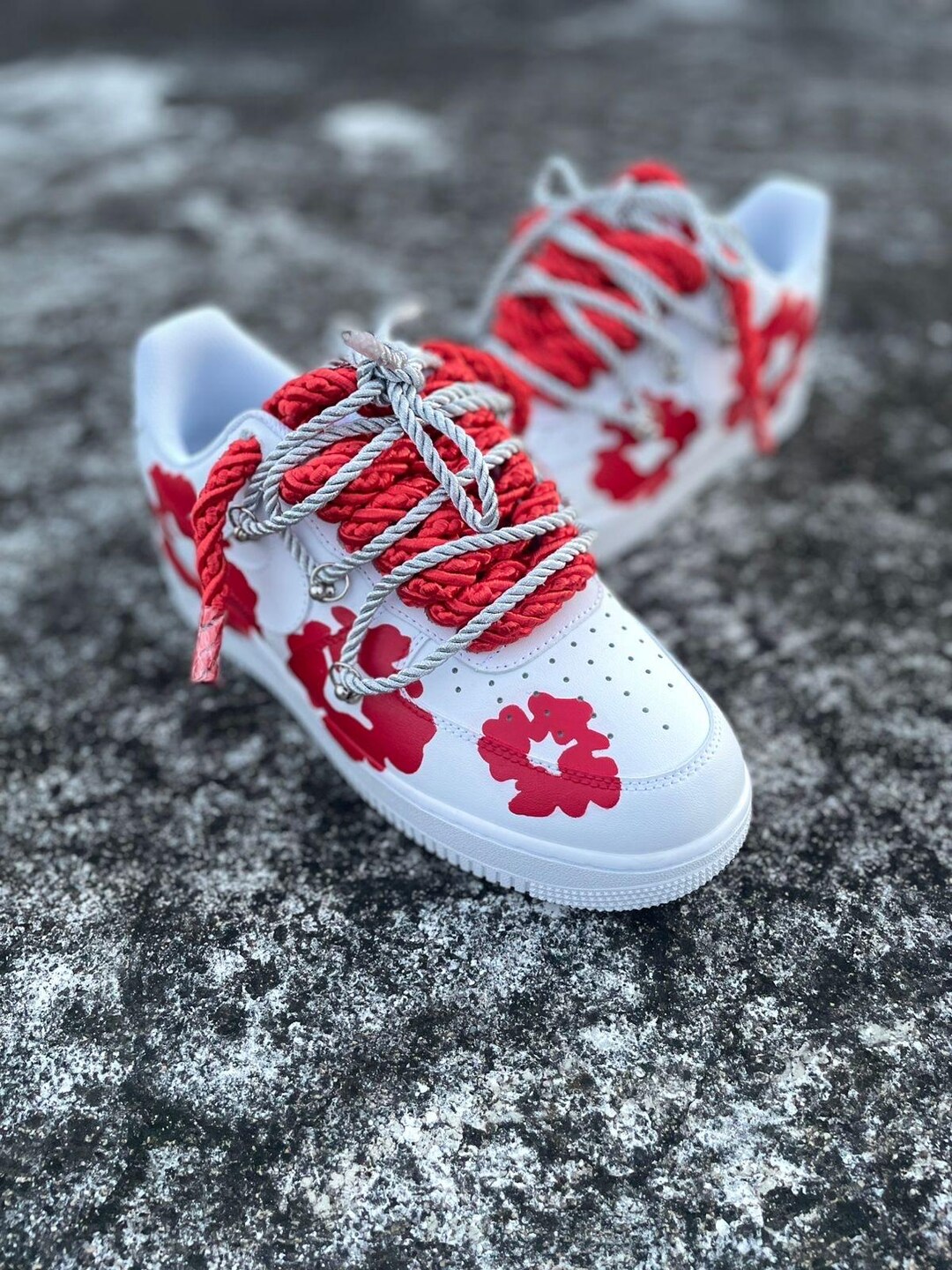 Nike Af1 Denim Tears Red UK - Main Image