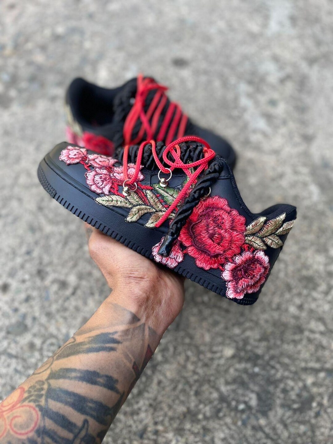 af1 with roses