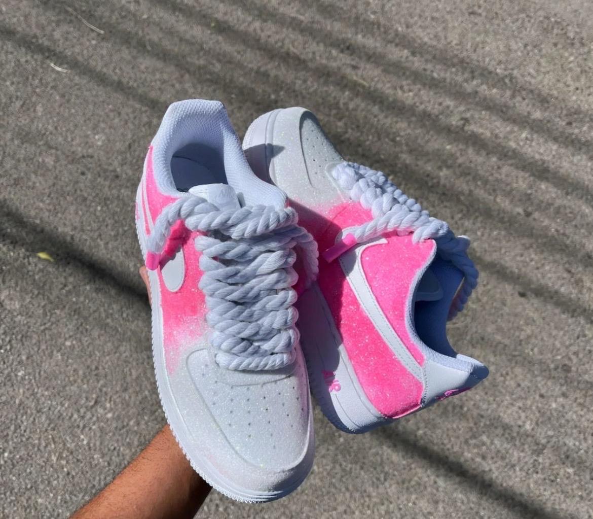 Nike AF1 Glitter Pink
