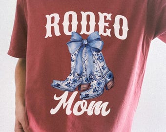 Comfort Colors Rodeo Mama Shirt Western Mama Shirt Rodeo Shirts for Women Pink Rodeo Shirt Rodeo Daddy Tee Matching Birthday Shirts mothers