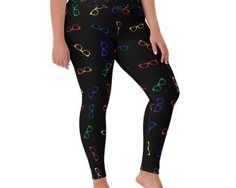 Eyeglass Print Yoga Leggings