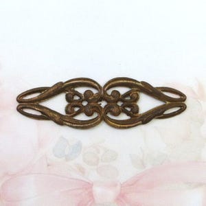 Vintage 1930&#39;s Brass Finding, Old Decorative Brass, 52mm, 1 piece