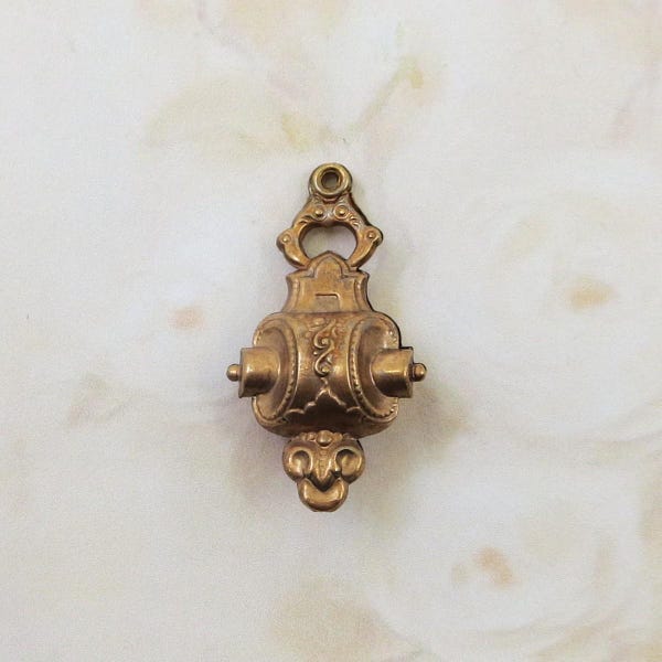 Vintage Brass FOB, Rare 1940s Brass, 1 piece