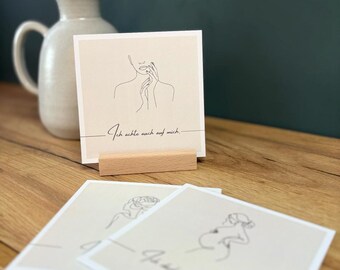 10 affirmation cards for pregnant women + wooden card holder | Pregnancy | Gift idea | Baby shower | Birth | Encouragement |