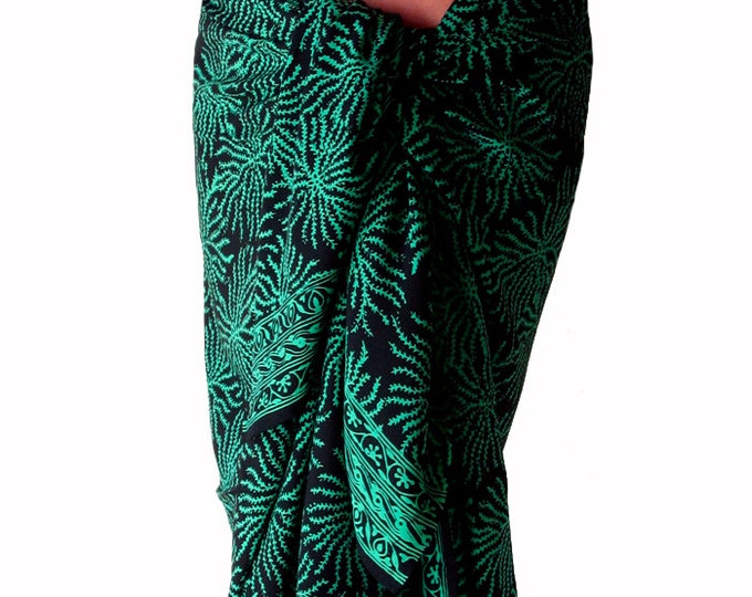 Beach Sarong Batik Pareo Womens or Mens Clothing Swimwear Wrap - Etsy