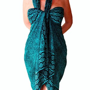 PLUS SIZE Clothing Beach Sarong Black ...