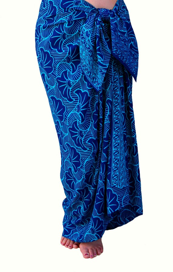 Beach Sarong Hawaiian Pareo Wrap Skirt Womens or Mens Clothing | Etsy