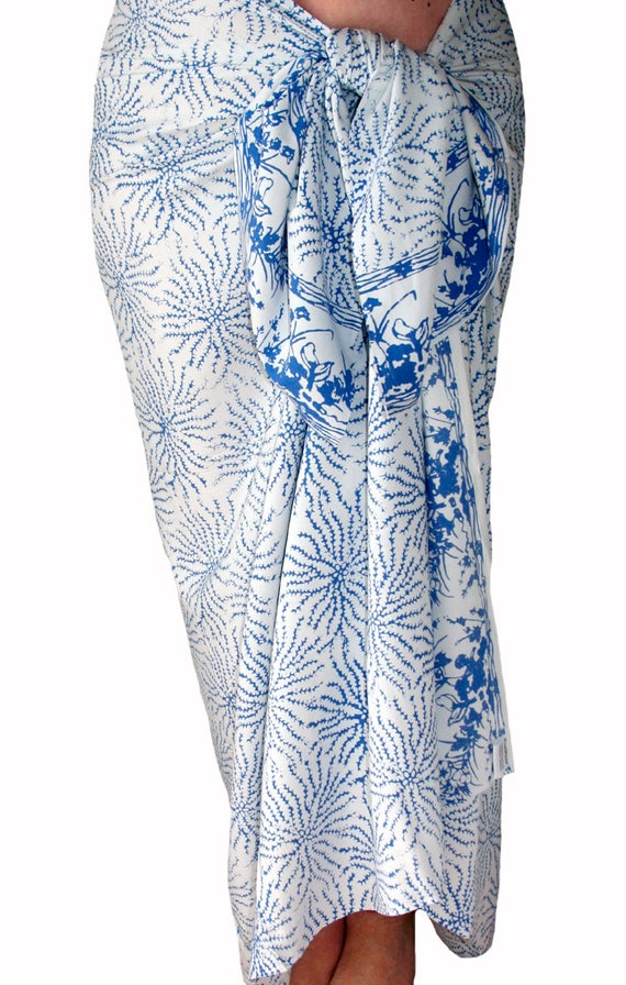 blue sarong skirt