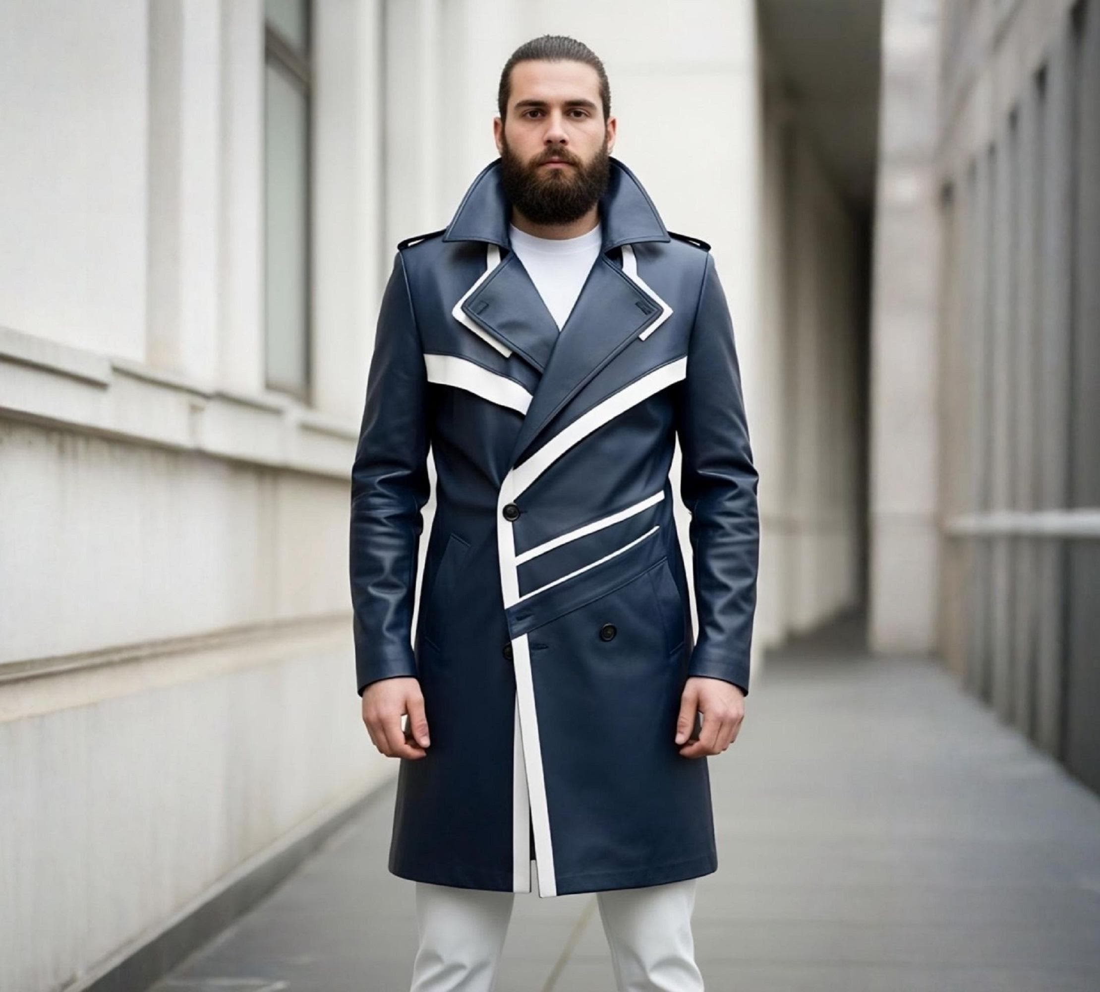 Men navy trench coat Schweiz