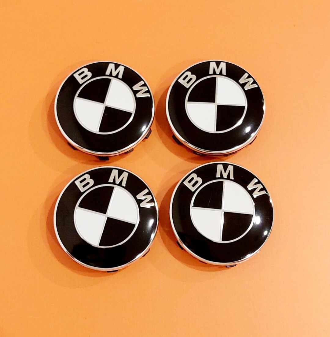 BMW 56mm/68mm Wheel Hub Center Caps BMW 4pcs black and White,high ...