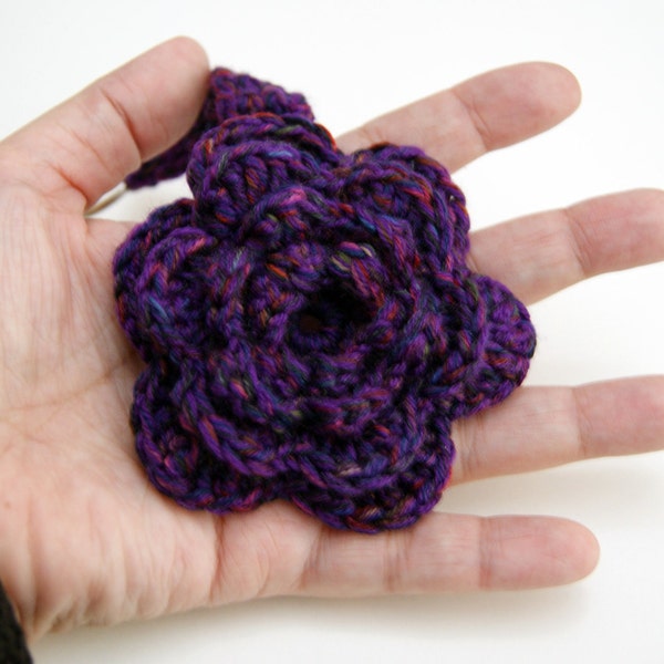 Crocheted Keychain purple