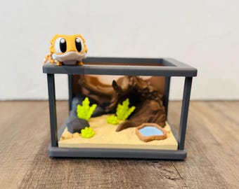 3d Printed Bearded Dragon Enclosure - Pretend Play Pet - Pet Reptile - Bearded Dragon Toy - Lizard Enclosure - Imaginative Play - Reptile