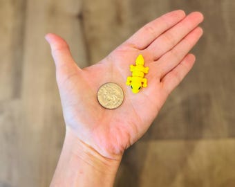 3d Printed Mini leopard gecko - lizard - Party Favor - Classroom Reward - Desk Toy - Tiny - Mini Toy - Birthday - Candy Replacement - Fidget