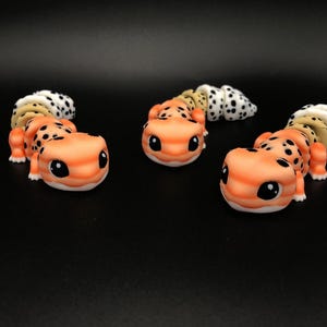 3d Printed Leopard Gecko - Lizard - Cute Gecko - Favor - Reptile - Fidget - Toy - Lizard Fidget - 3d Print - Reptile Birthday - Favor