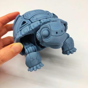 Articulated 3d Printed Robot Tortoise - Fidget Toy - Desk Toy - Turtle Toy - Reptile - Robot Toy - Cute Robot - Robot Fidget