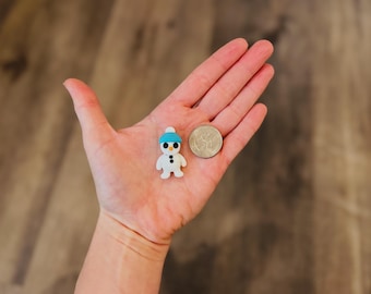 3d Printed Mini Christmas Snowman - Party Favor - Classroom Reward - Desk Toy - Tiny - Mini Toy - Birthday - Candy Replacement - Fidget