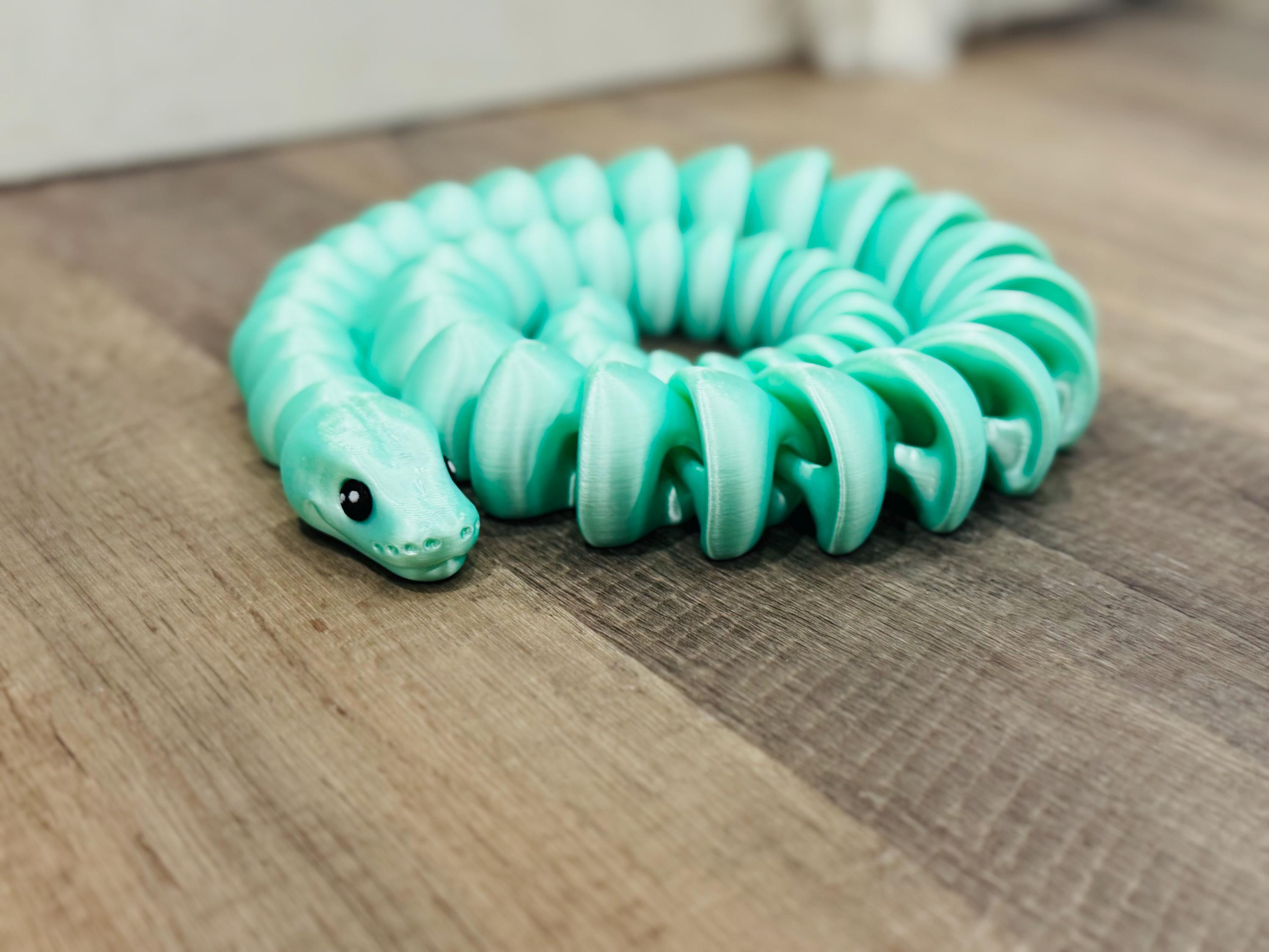 Articulated 3d Printed Ball Python Snake - Fidget Toy - Desk Toy ...