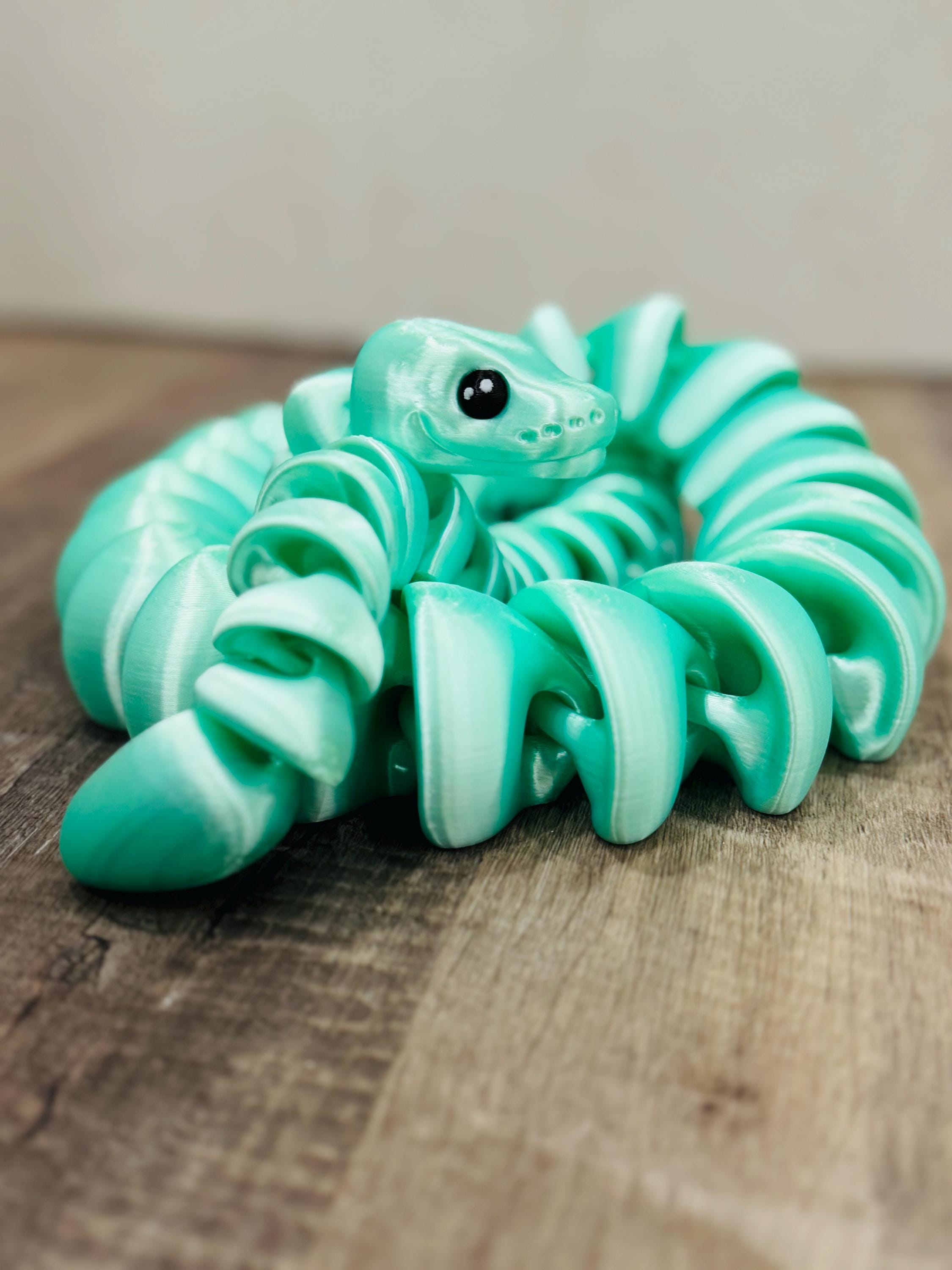 Python Fidget Articulated 3d Printed Ball Python Snake - Fidget Toy - Desk Toy ...